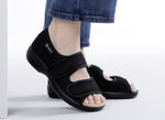 Klett-Sandale für Damen und Herren SCHWARZ