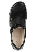 ELENA EDEN, komfortable Damen-Slipper, Weite K, mit herausnehmbarem Fußbett SCHWARZ