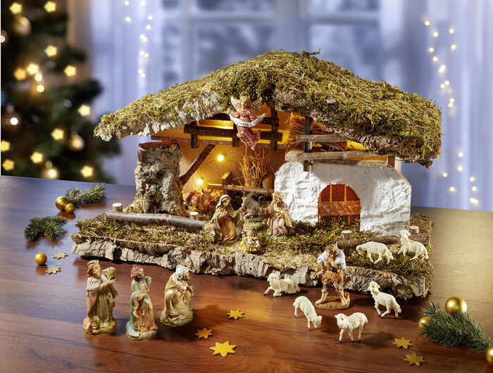 Wunderschönes Krippenfiguren-Set in echter Handarbeit 