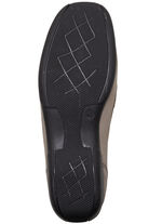 ELENA EDEN, bequeme Damen-Slipper, Weite H, mit herausnehmbarem Fußbett TAUPE