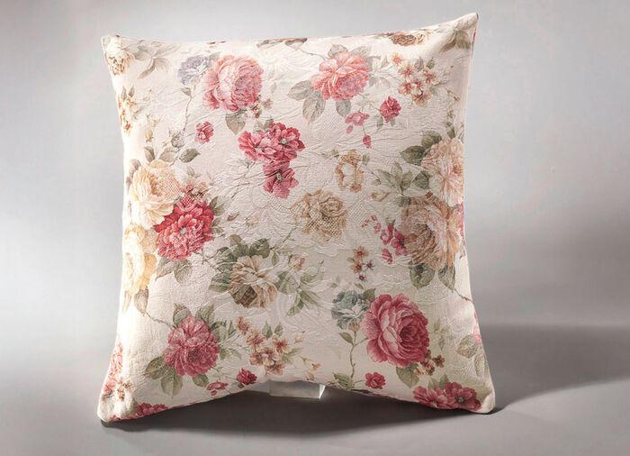 Tisch- und Raumdekoration mit hochwertigem Textildruck ECRU/BUNT