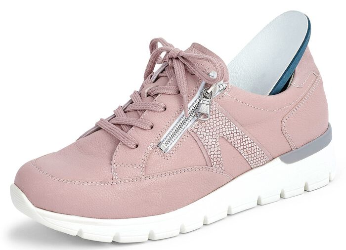 Waldl&auml;ufer Schn&uuml;rschuh aus interessantem Materialmix 