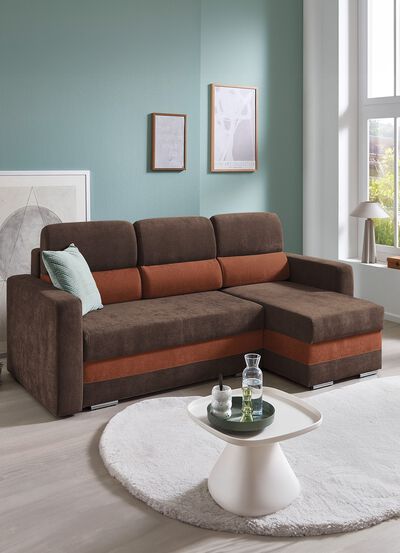 Komfortable Polsterecke mit Bettfunktion 