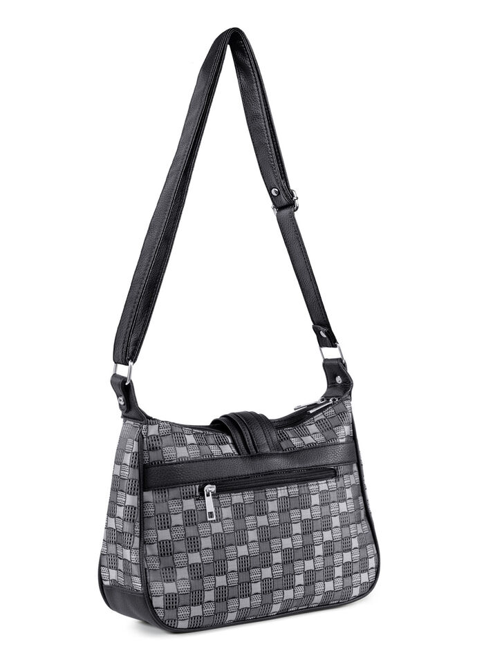 Tasche mit zusätzlicher Börse GRAU-SCHWARZ