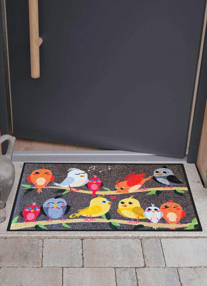 Fu&szlig;matte Vogelfamilie 