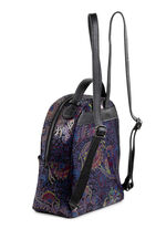 Laurina Rucksack aus bedrucktem Kalbleder SCHWARZ-BUNT