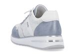 Sneaker mit schimmernden Pailletten BLEU-WEISS