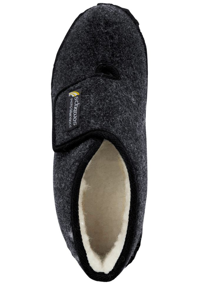 Gef&uuml;tterte Herren-Hausschuhe, mit Schurwolle 