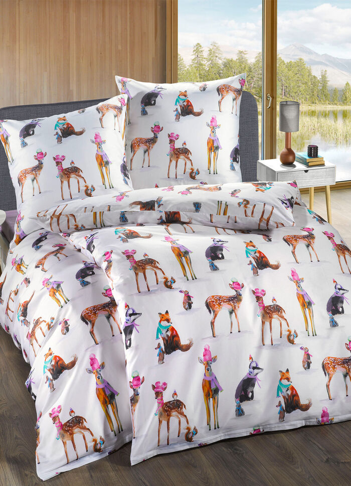 Allover dessinierten Bettwäsche-Garnitur