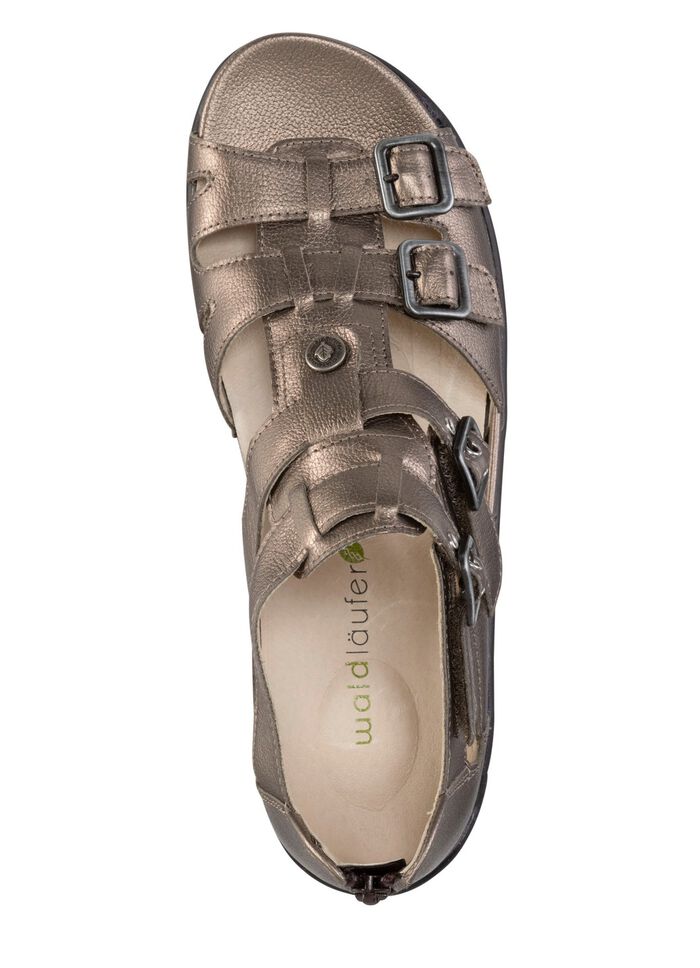 Waldl&auml;ufer Sandale mit verstellbaren Riemchen ANTIKBRONZE