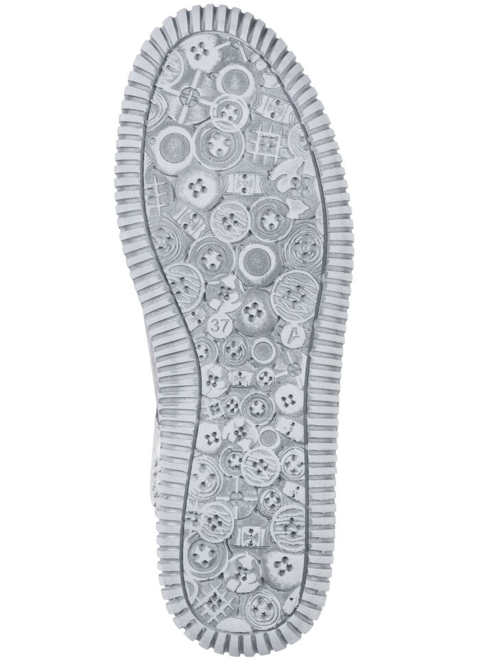 Gemini Bootie mit effektvollen Steppnähten GRAU-BUNT