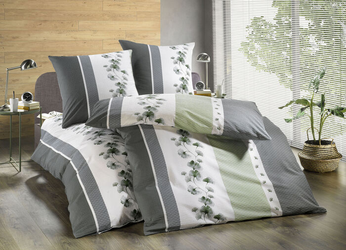 Bettwäsche-Garnitur mit Reißverschluss 