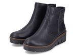 Rieker, gefütterte Damen-Stiefeletten, Winterschuhe, mit Reißverschluss SCHWARZ