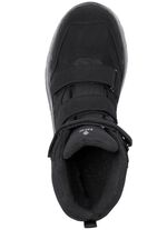 Stiefelette aus Nubuk- und Textilmaterial SCHWARZ