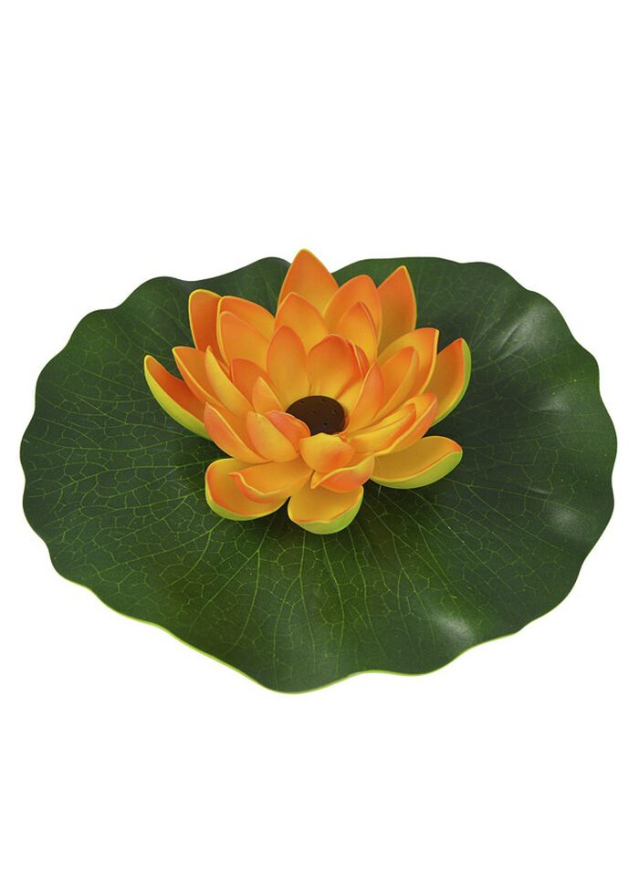 Solar-Seerose in verschiedenen Farben ORANGE