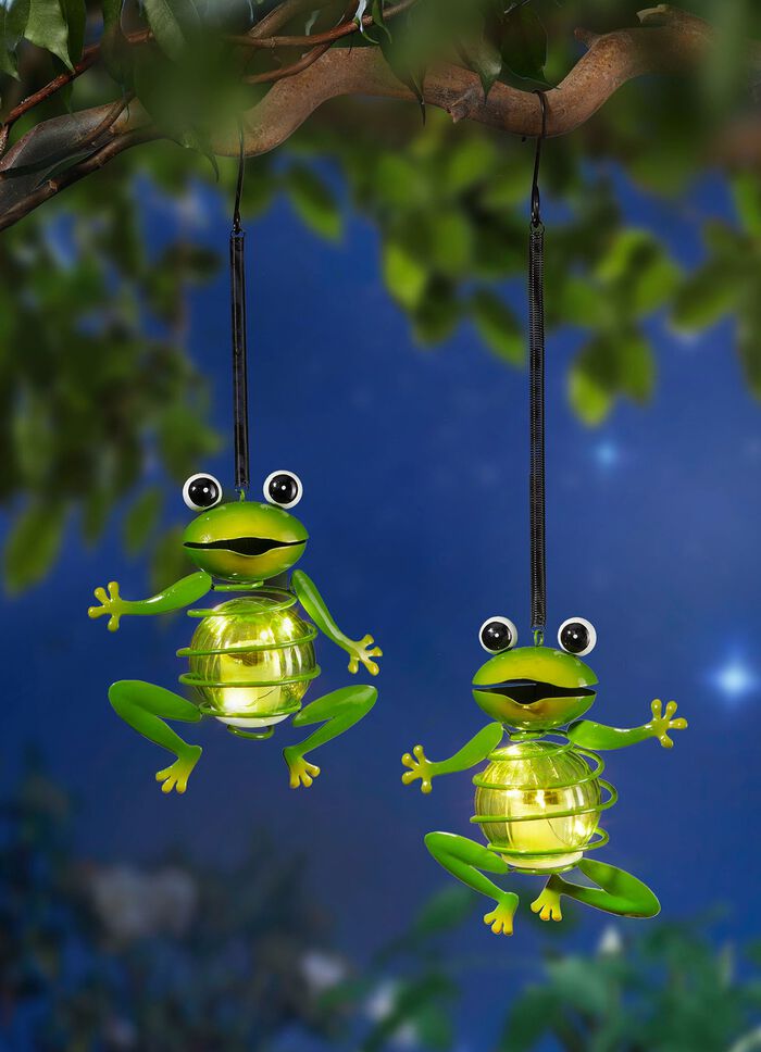 Solarh&auml;nger Frosch, 2er-Set 