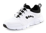 ELENA EDEN Sneaker mit herausnehmbarem MemoSoft-Fußbett WEISS-SCHWARZ