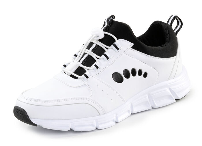ELENA EDEN Sneaker mit herausnehmbarem MemoSoft-Fußbett WEISS-SCHWARZ