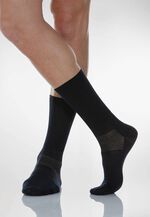 Diabetiker-Socken oder -Kniestrümpfe SCHWARZ