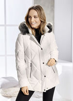 Jacke mit Reißverschluss an den Seitenschlitzen NATURWEISS