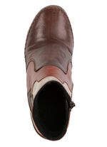 Gemini, modische Damen-Stiefeletten, Winterschuhe, Weite G, mit Rei&szlig;verschluss BRAUN-KIESEL