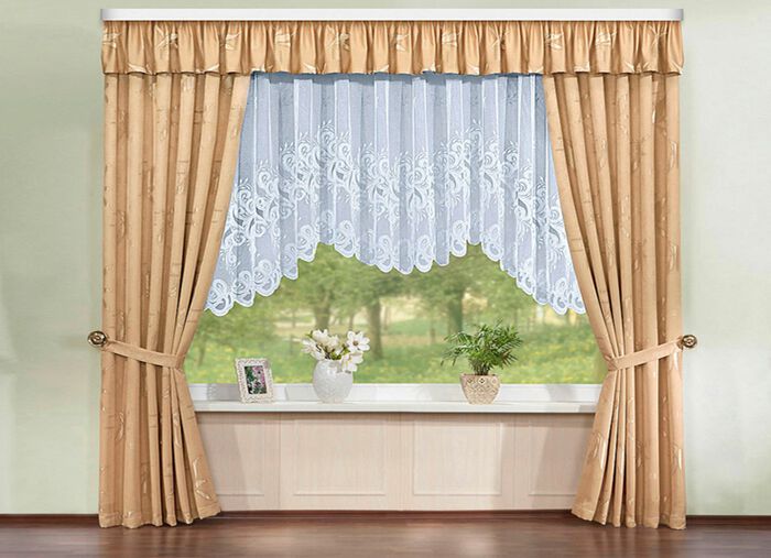 Übergardinen-Garnitur mit Universalschienenband SAND