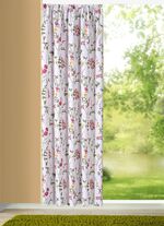 Wunderschöne Übergardine mit Universalschienenband 