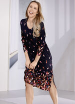 Laurina-Nachthemd mit Elastan und Bord&uuml;rendruck 