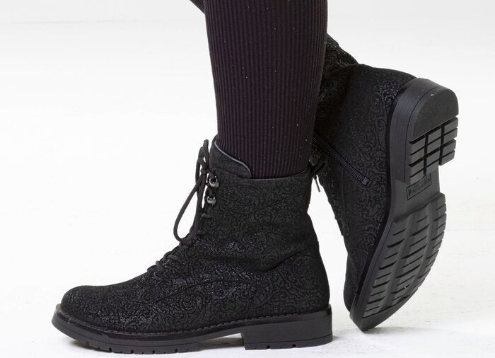 Waldl&auml;ufer, bequeme Damen-Stiefeletten, Weite G, mit herausnehmbarem Fu&szlig;bett 