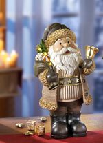 Beleuchtete Figuren aus Polyresin NATUR-GOLD-BRAUN
