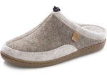 Laurina, klassische Damen-Hausschuhe, Weite H, mit herausnehmbarem Fußbett TAUPE-BEIGE