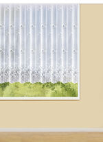 Blumenfenster-Store mit Universalschienenband 