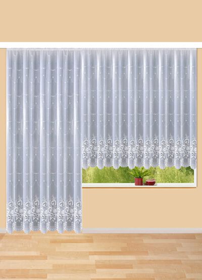 Store mit Plauener Stickerei und Universalschienenband 