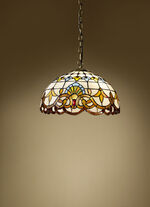 Tiffany-Pendelleuchte, 2-flammig 