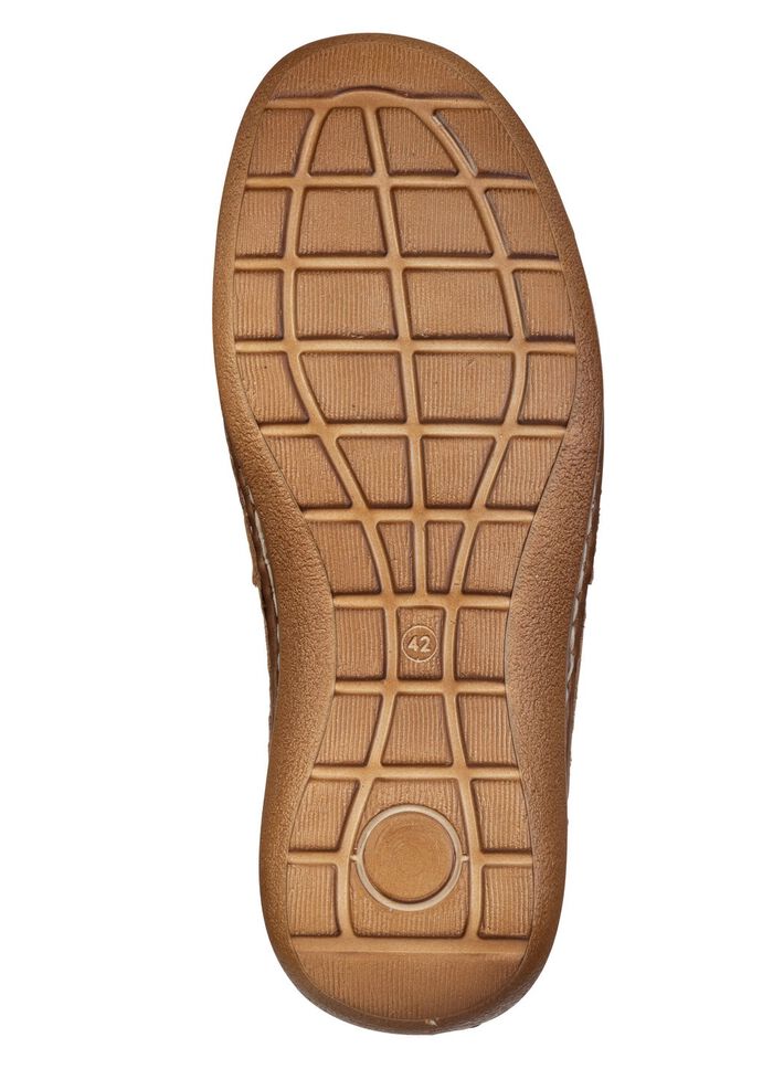 GINO GALANTE, leichte Herren-Slipper, mit herausnehmbarem Fu&szlig;bett CAMEL