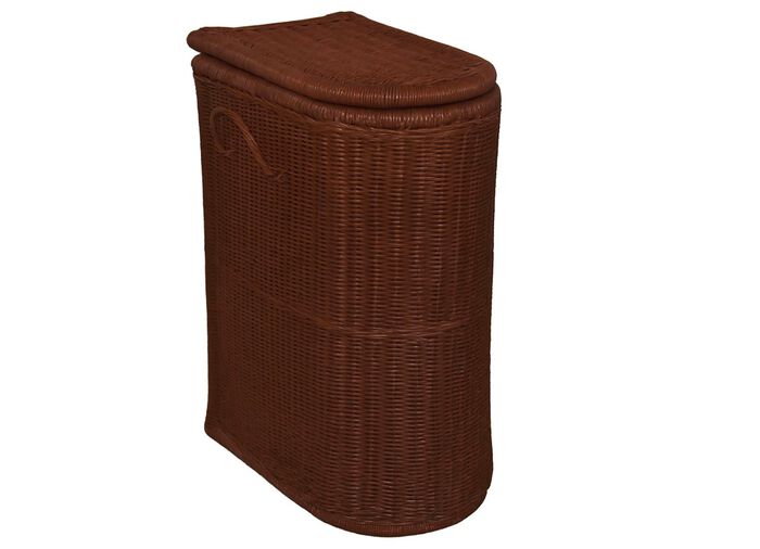 Handgeflochtener W&auml;schekorb BRAUN