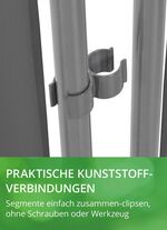 Standfeste Stellwand, 3-teilig 