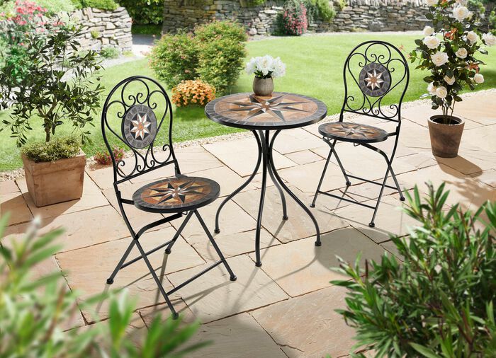 Bistro-Set Stern aus Eisen 