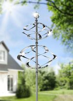 Handgefertigtes Windrad aus Edelstahl 
