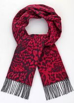 Schal mit Raubtierfell-Dessin 