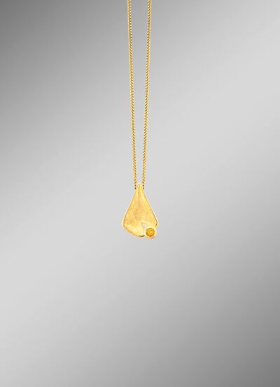 Interessanter Anh&auml;nger mit echt Citrin 