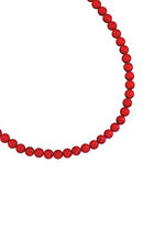 Halskette mit Korallenkugeln 
