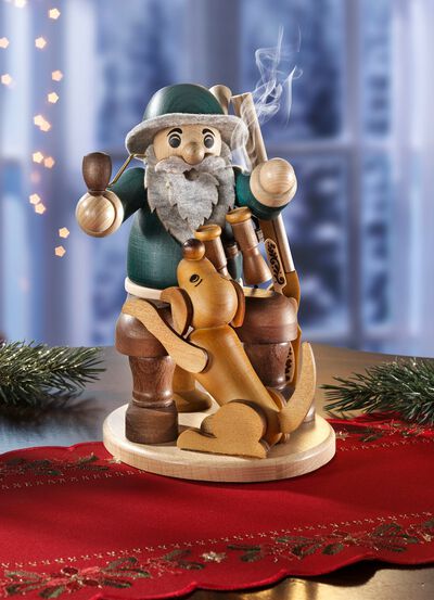 R&auml;ucherm&auml;nnchen aus massivem Holz 