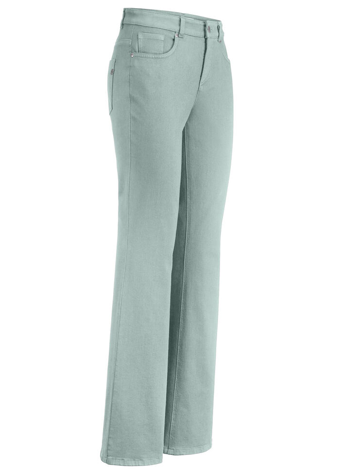 Magic-Jeans mit modisch weiterem Beinverlauf SALBEI