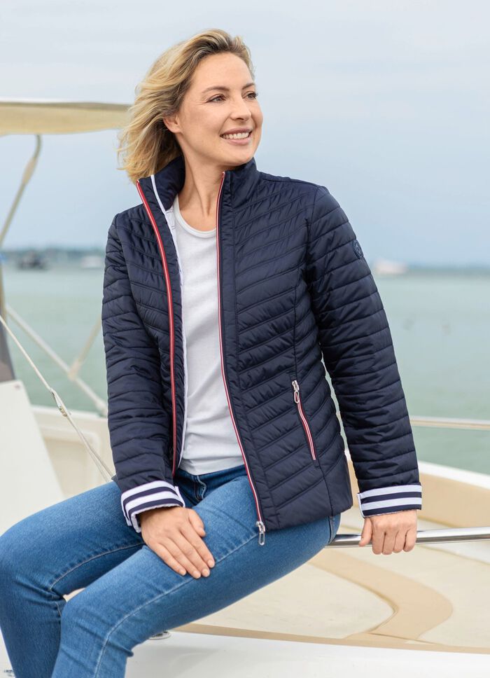 Jacke mit Rei&szlig;verschlussleiste MARINE