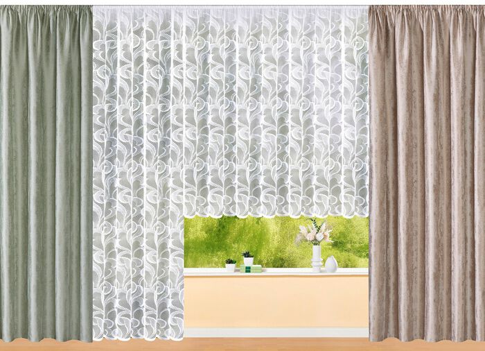 Einzelschal im Marmor-Design TAUPE