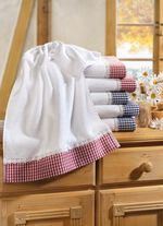 Frottier-Serie mit Jacquard-Bord&uuml;re 