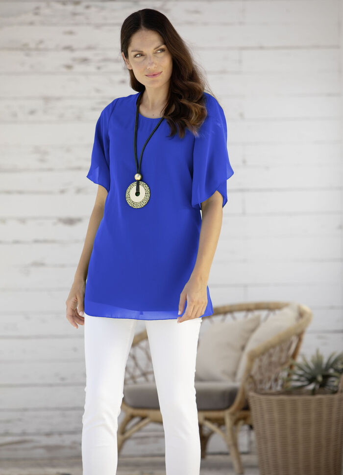Unifarbene Tunika ROYALBLAU