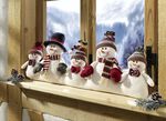 Zugluftrolle aus Schneemännern 