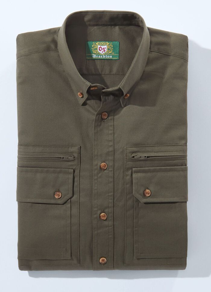 "OS-Trachten"-Hemd mit Button-Down-Kragen in 3 Farben 